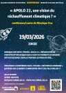 Affiche « APOLO 22, une vision du réchauffement climatique  »