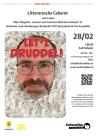 Affiche litteraresche Cabaret - Lėt'z druddel