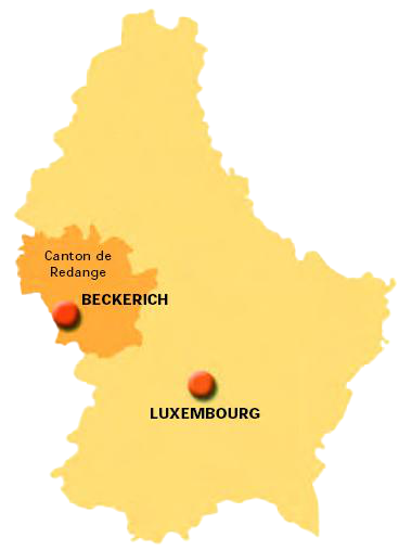 carte canton Beckerich